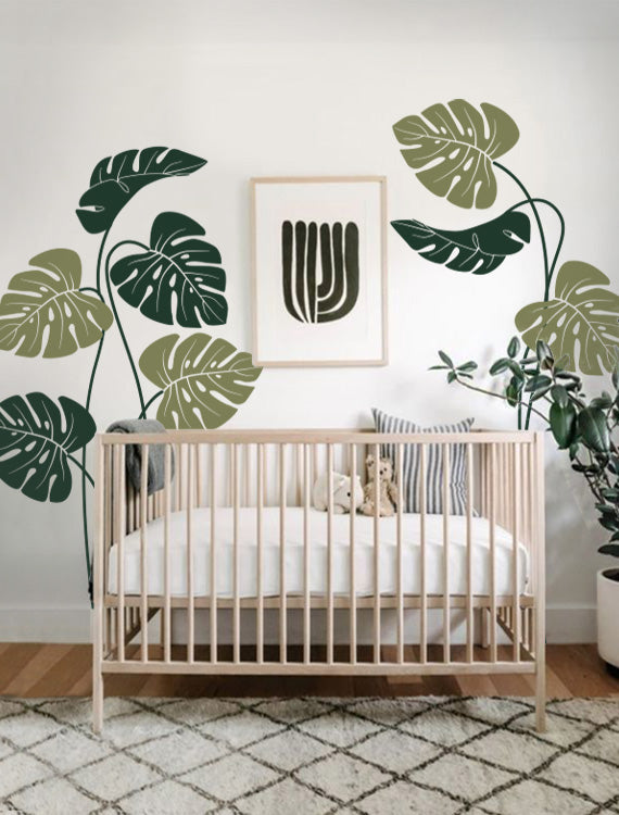 Tropical Leaves Kids Wall Decals