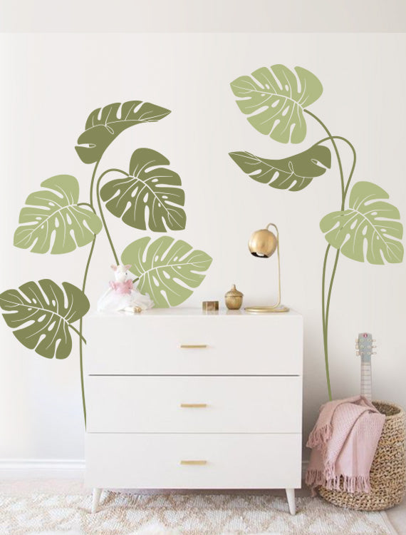 Tropical Leaves Kids Wall Decals