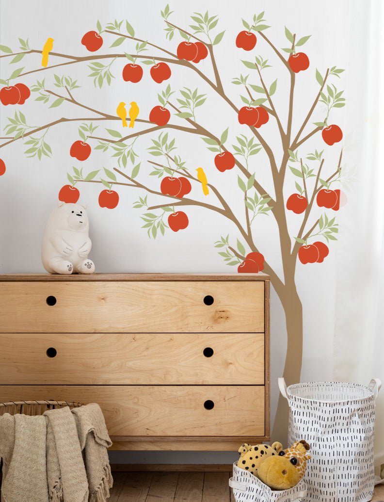 apple tree wall decal