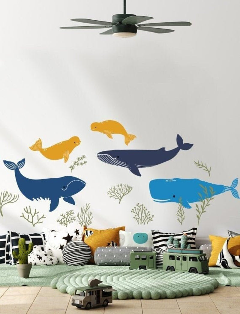 Whales Kids Wall Decals