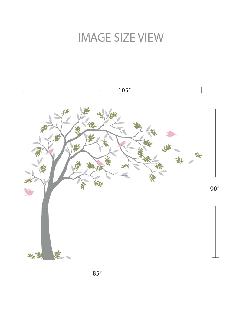 Spring Tree kids Wall Decals