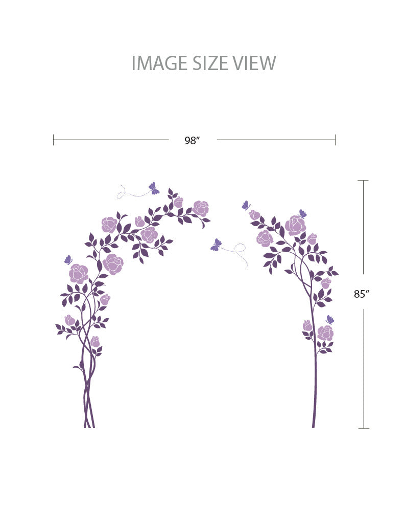 Rose Garden - Size - Kids Wall Decals