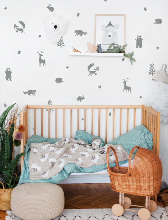 Forest Animals Patterns Wall Decal