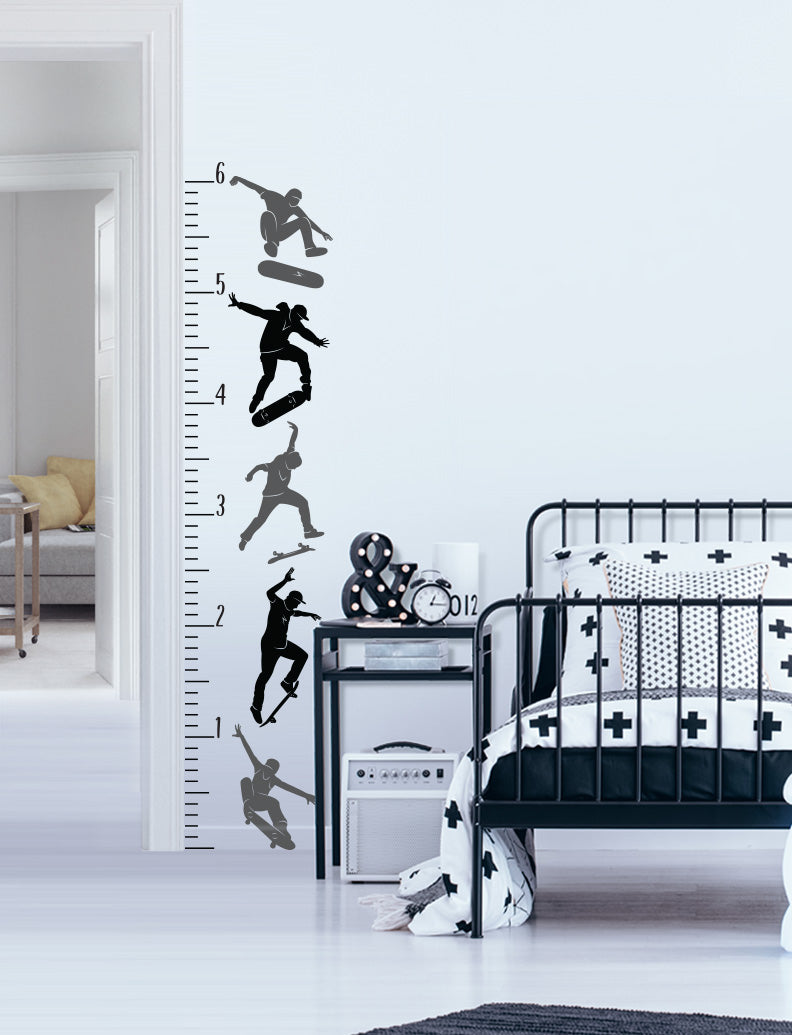 Big Boy's Growth Chart Kids Wall Decals