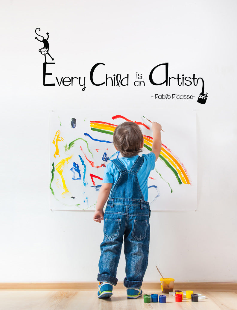 Every Child Is An Artist Kids Wall Decals