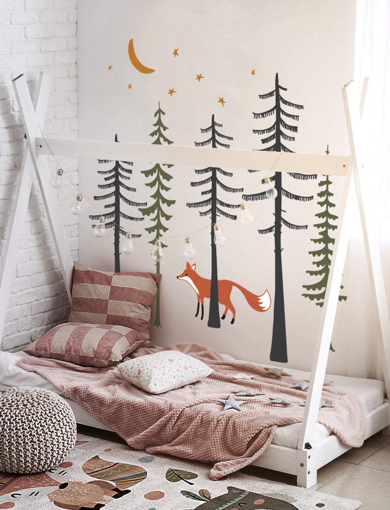 Fox In The Forest Wall Decal