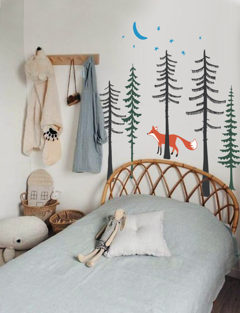 Fox In The Forest Wall Decal