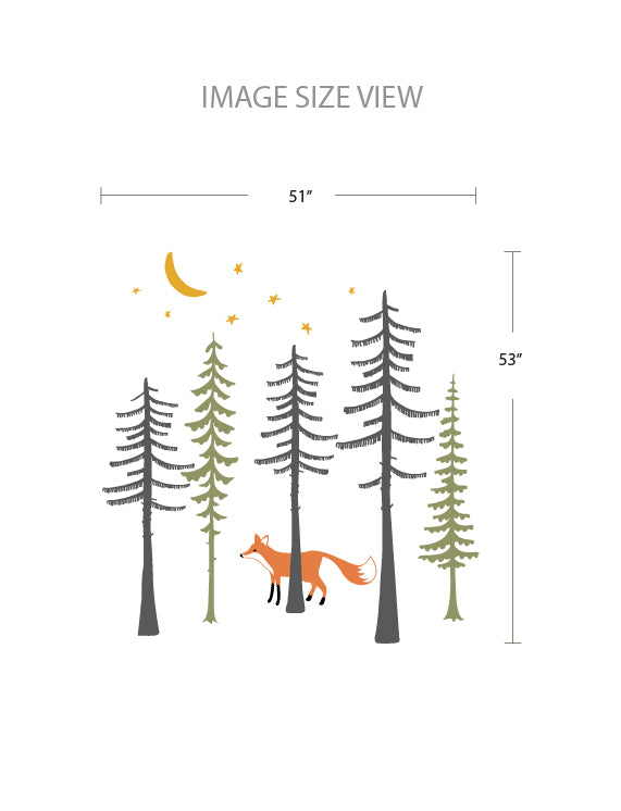Fox In The Forest Wall Decal