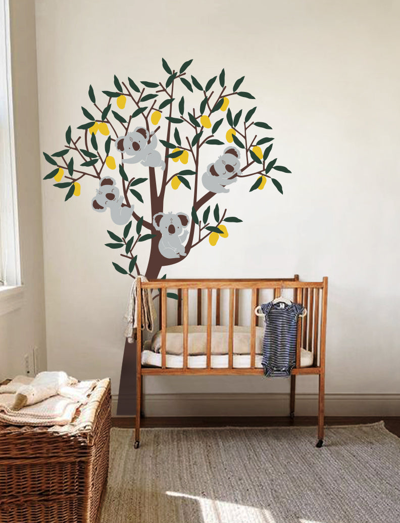 Mango Tree And Koalas Wall Decal