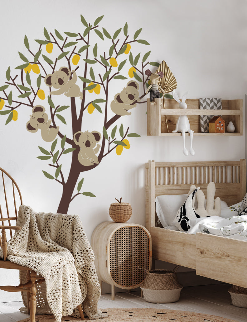 Mango Tree And Koalas Wall Decal