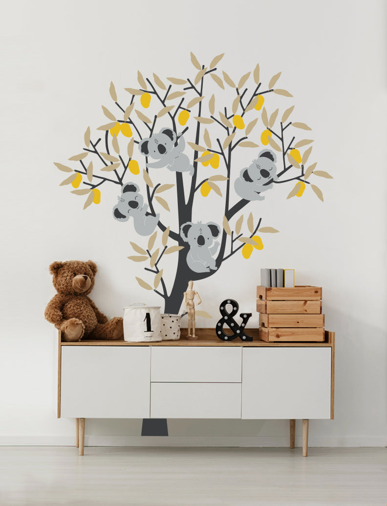 Mango Tree And Koalas Wall Decal