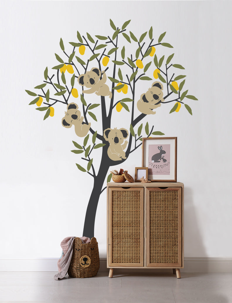 Mango Tree And Koalas Wall Decal